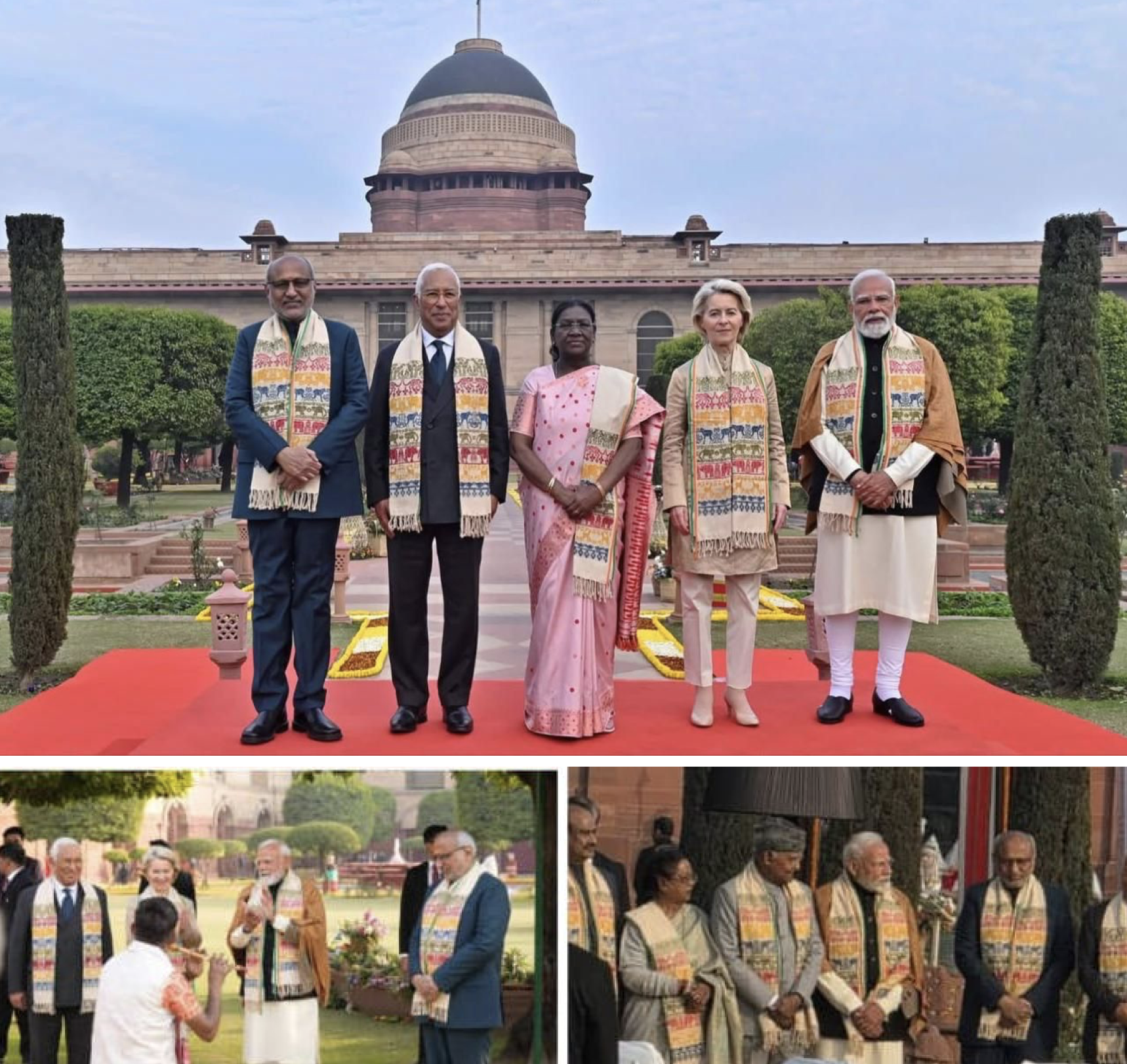 Distinguished dignitaries graced with Eri silk stoles
